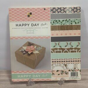 DCWV "Happy Day Stack" 12 x 12 Paper Pad Papercrafts Crafts #17